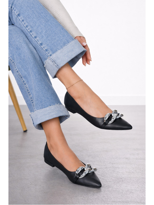 Балетки женские черного цвета 5601-21 211922C