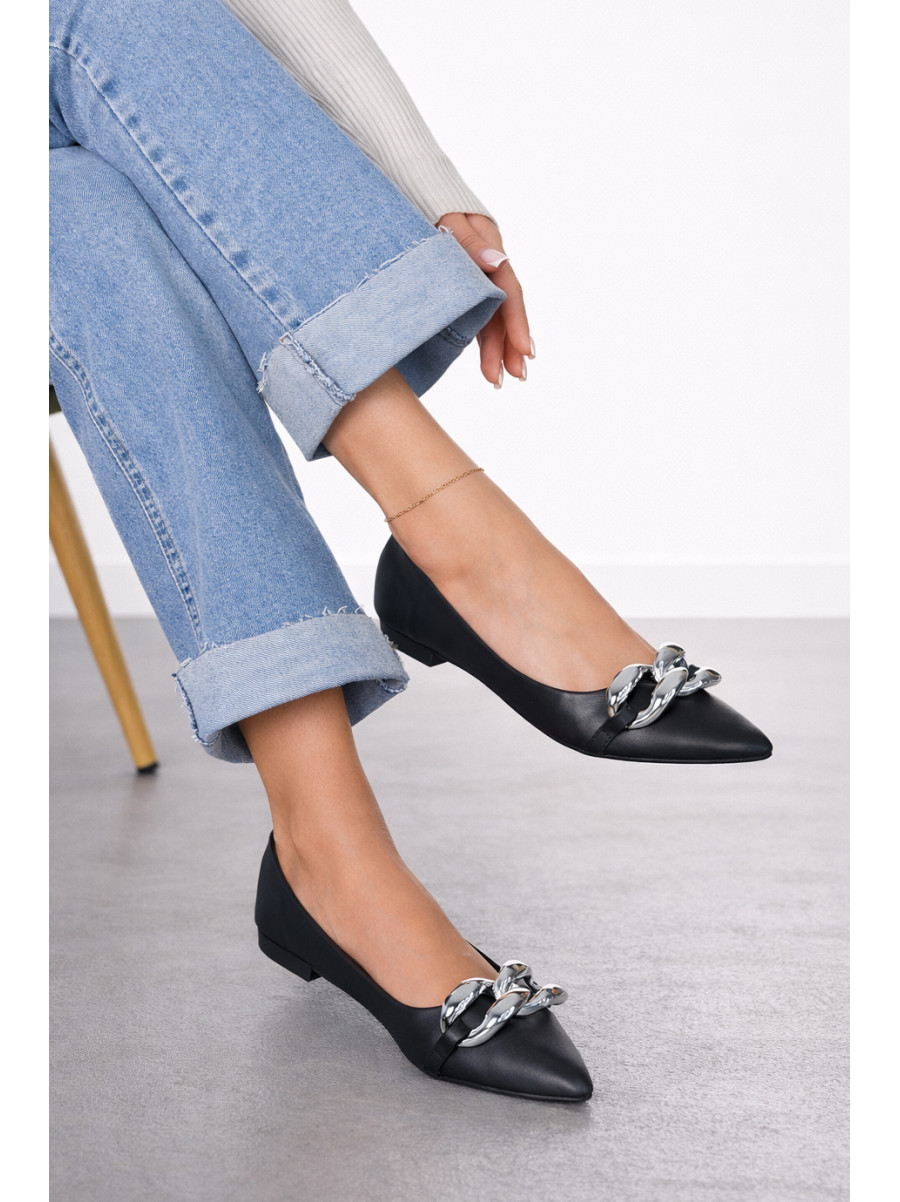 Балетки женские черного цвета 5601-21 211922C