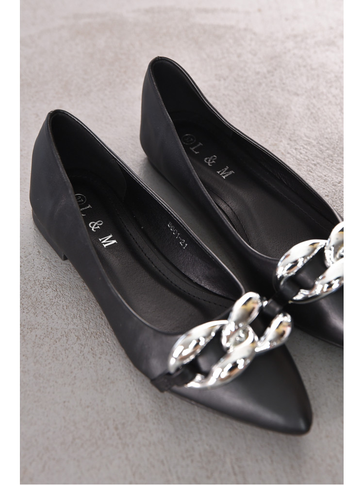 Балетки женские черного цвета 5601-21 211922C