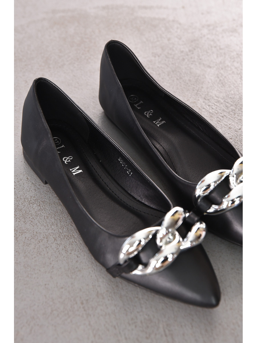 Балетки женские черного цвета 5601-21 211922C