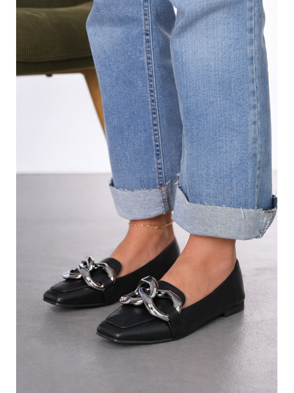 Балетки женские черного цвета 5601-18 211923C