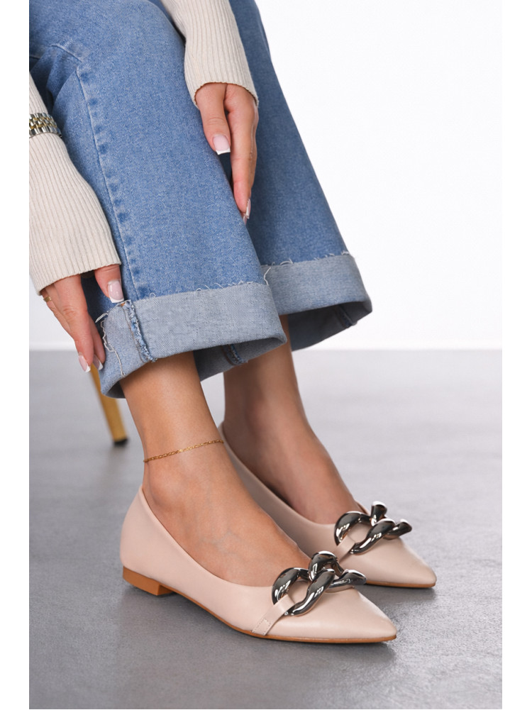 Балетки женские бежевого цвета 5601-26 211924C