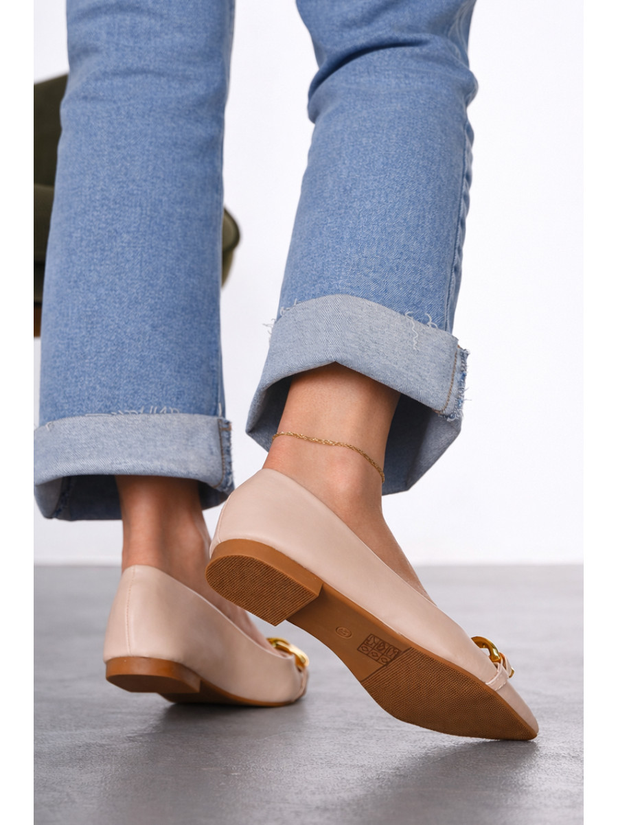Балетки женские бежевого цвета 5601-3 211925C