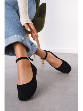 Балетки женские черного цвета Е368-1 211927C