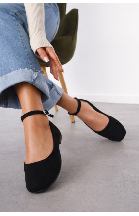 Балетки женские черного цвета Е368-1 211927C