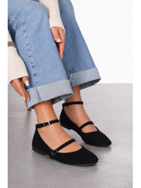 Балетки женские черного цвета Е353-1 211928C