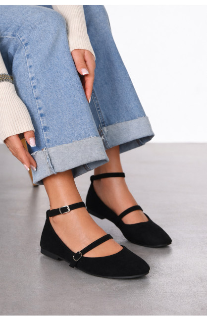 Балетки женские черного цвета Е353-1 211928C