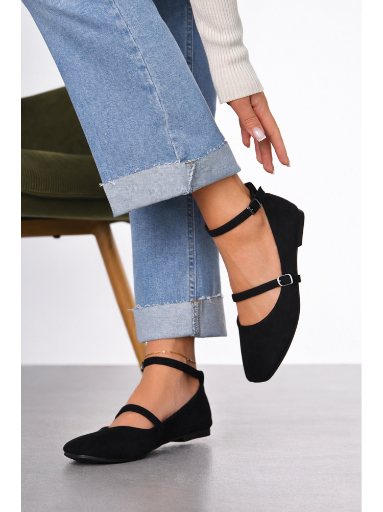 Балетки женские черного цвета Е353-1 211928C