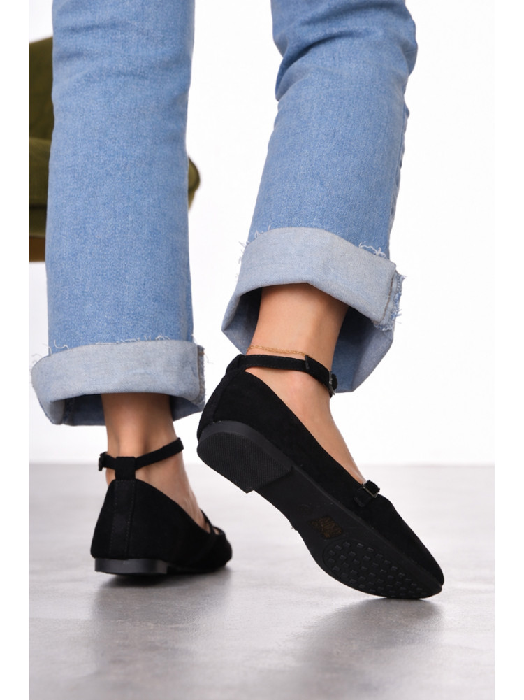 Балетки женские черного цвета Е353-1 211928C