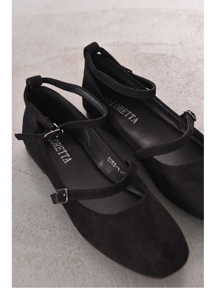 Балетки женские черного цвета Е353-1 211928C