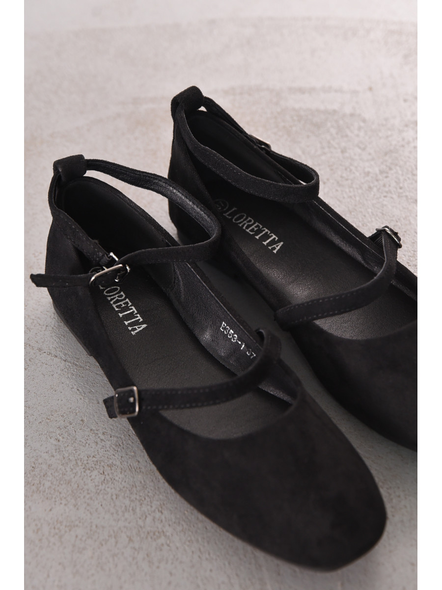 Балетки женские черного цвета Е353-1 211928C