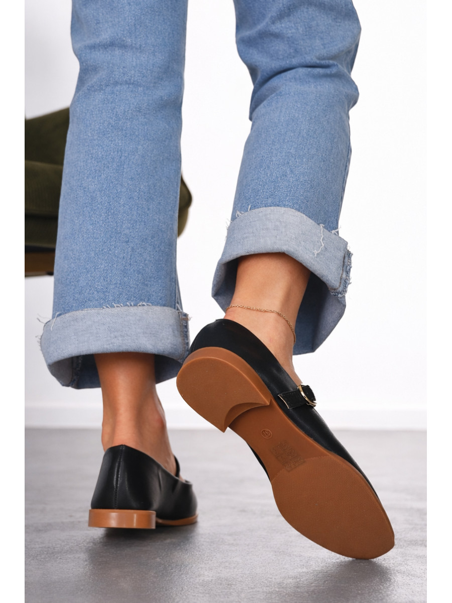 Балетки женские черного цвета R007 211931C