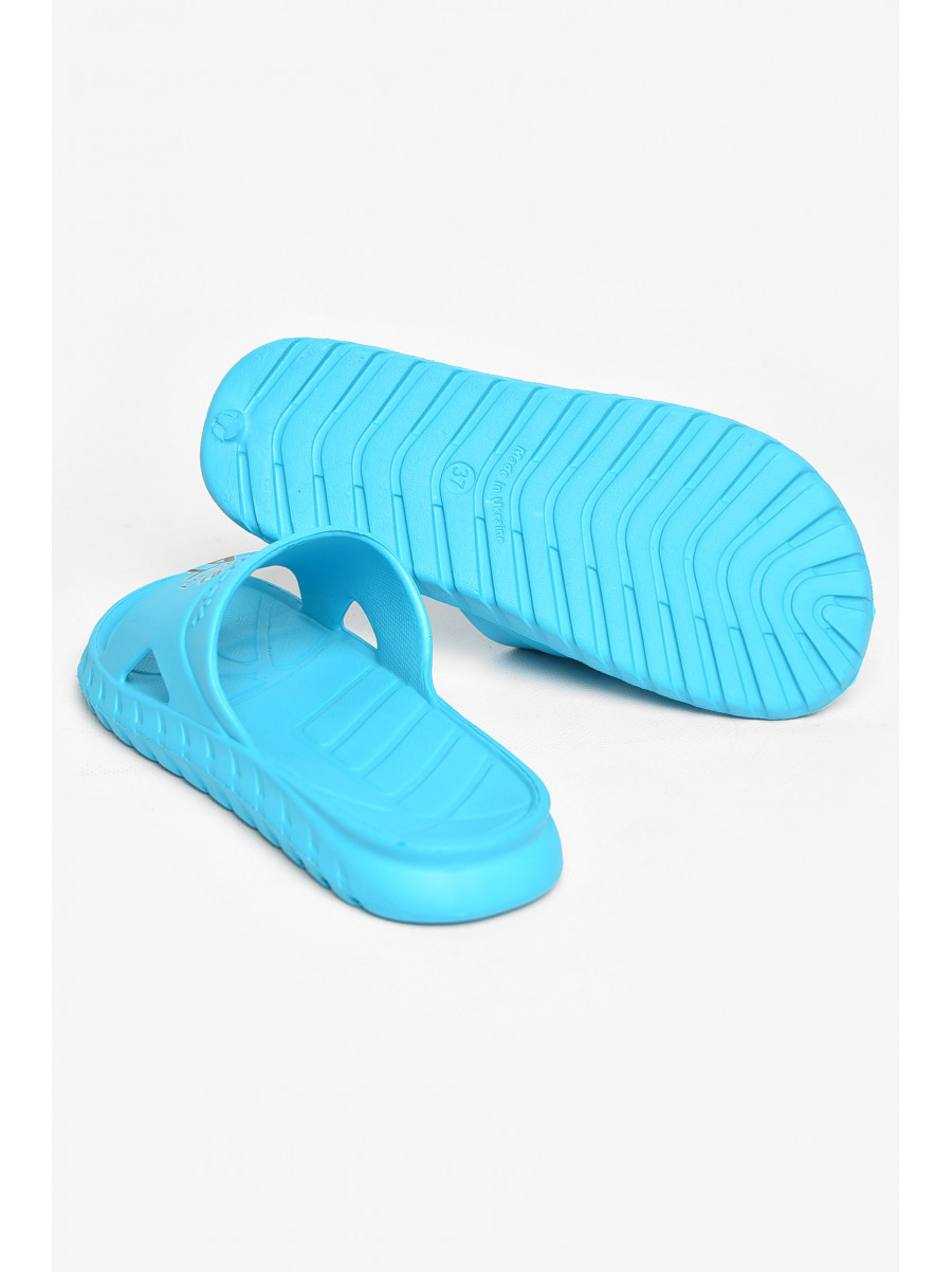 Шлепки пена женские бирюзового цвета С-74 211933C