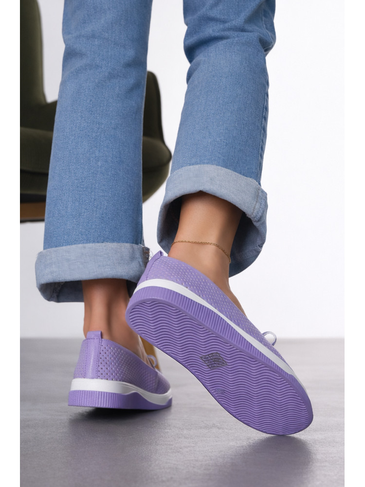 Туфли-лоферы женские сиреневого цвета Х328-4 211934C