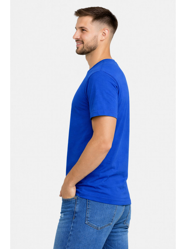 Футболка чоловіча напівбатальна однотонна синього кольору 5190 211938C
