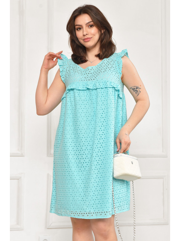 Сарафан женский однотонный мятного цвета 6058 211946C