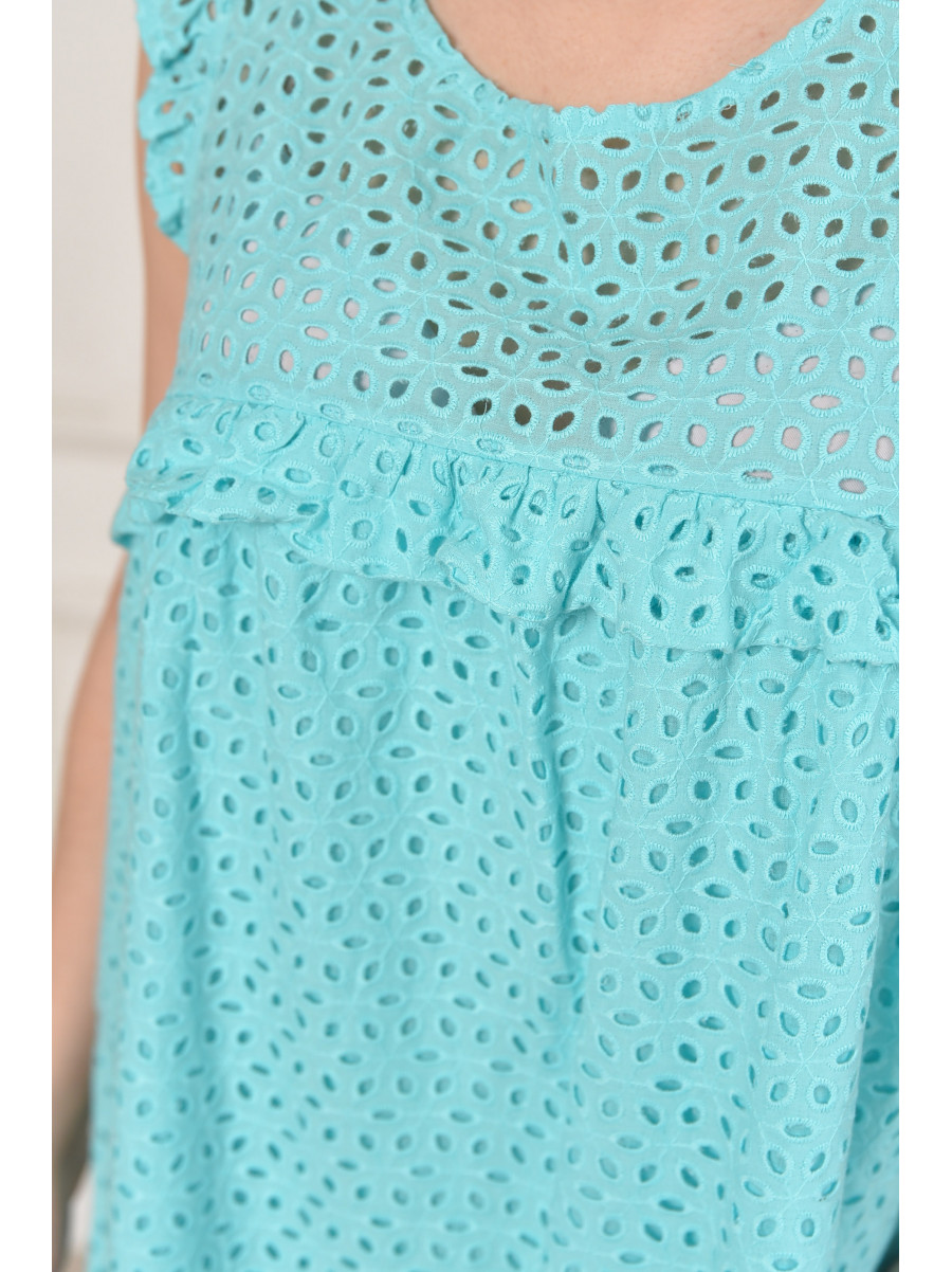 Сарафан женский однотонный мятного цвета 6058 211946C