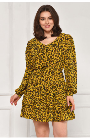 Платье женское жёлтого цвета с принтом 6081 211949C Платье женское жёлтого цвета с принтом 6081 211949C