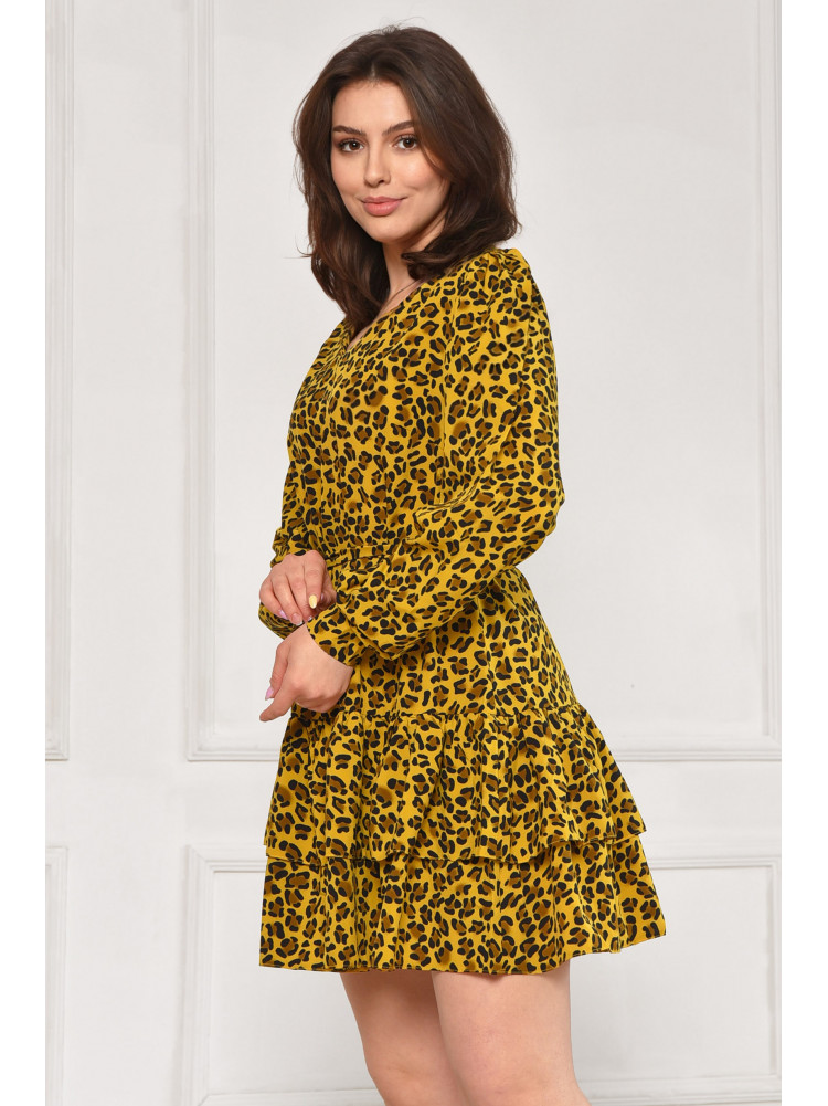 Платье женское жёлтого цвета с принтом 6081 211949C