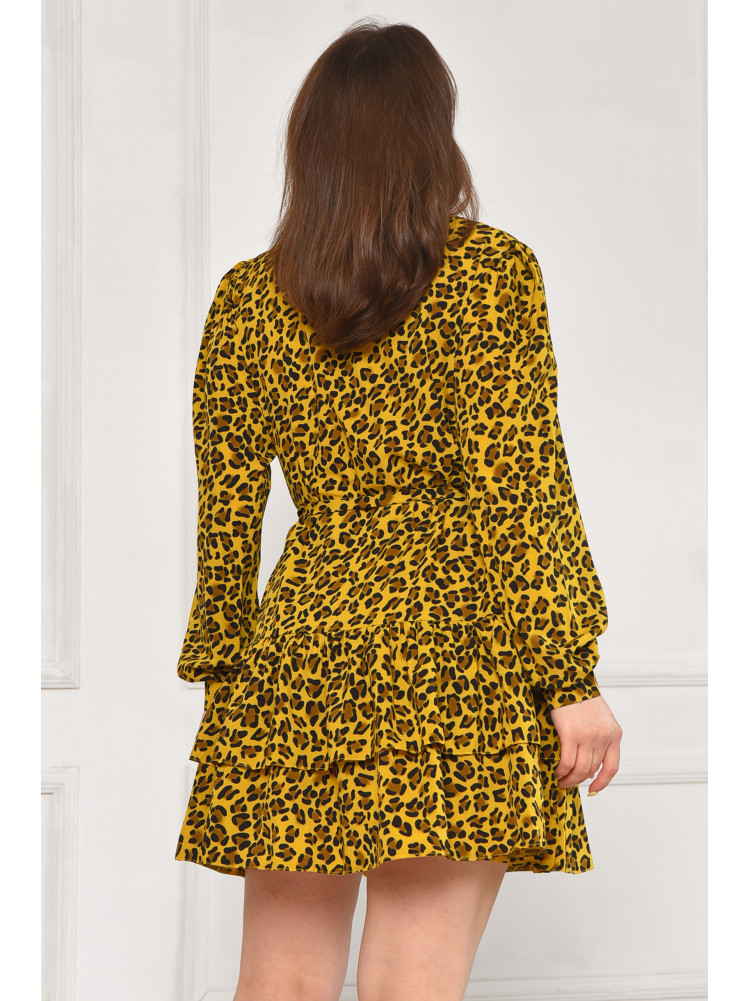 Платье женское жёлтого цвета с принтом 6081 211949C