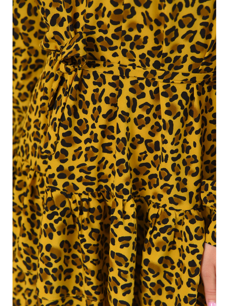 Платье женское жёлтого цвета с принтом 6081 211949C