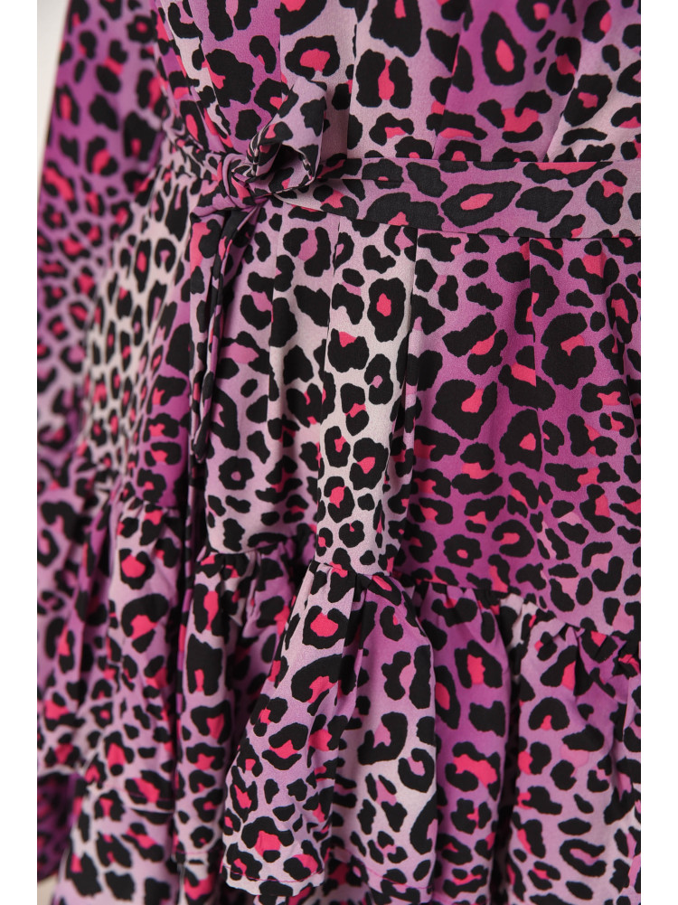 Платье женское сиреневого цвета с принтом 6081 211950C