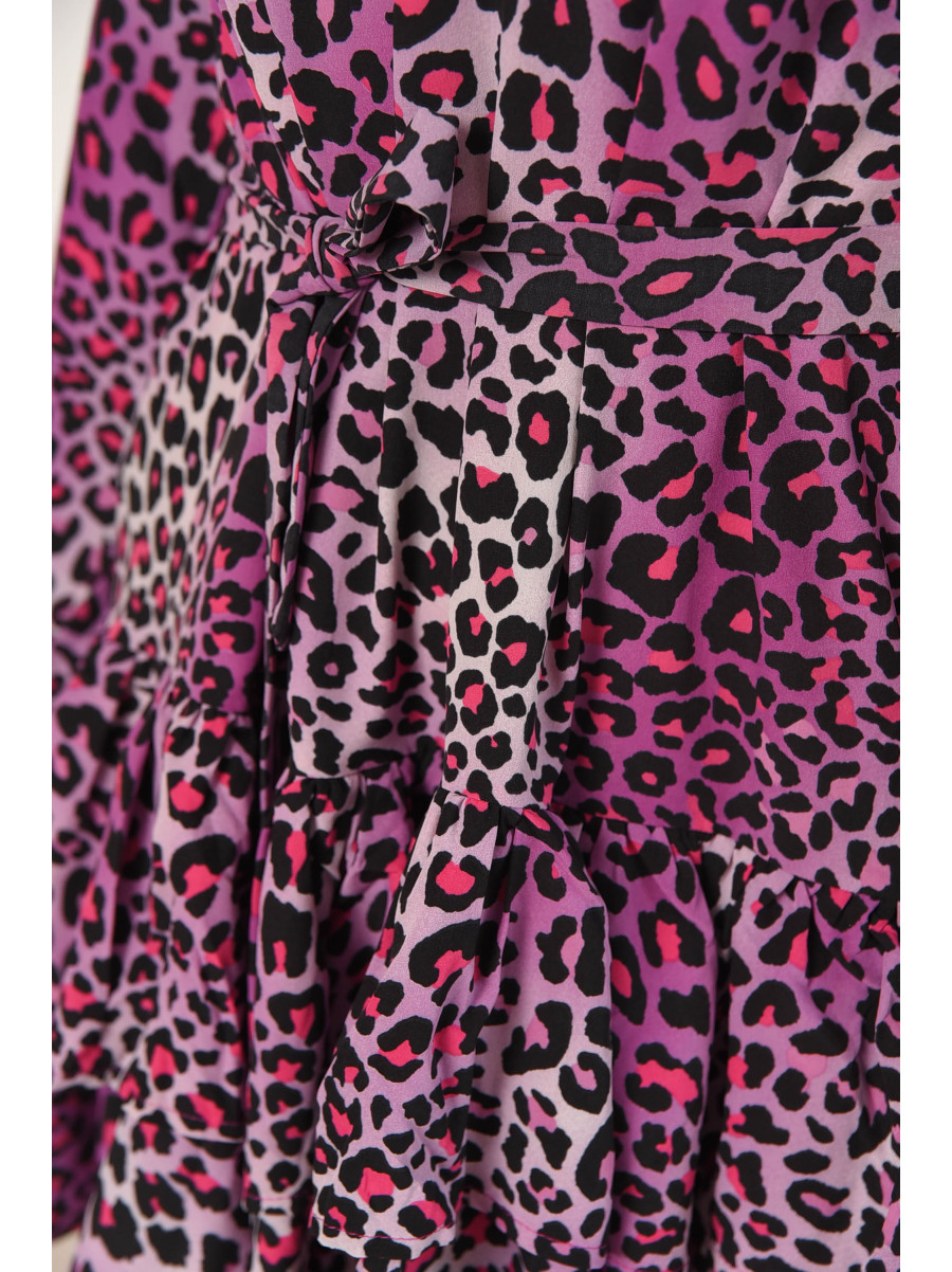 Платье женское сиреневого цвета с принтом 6081 211950C