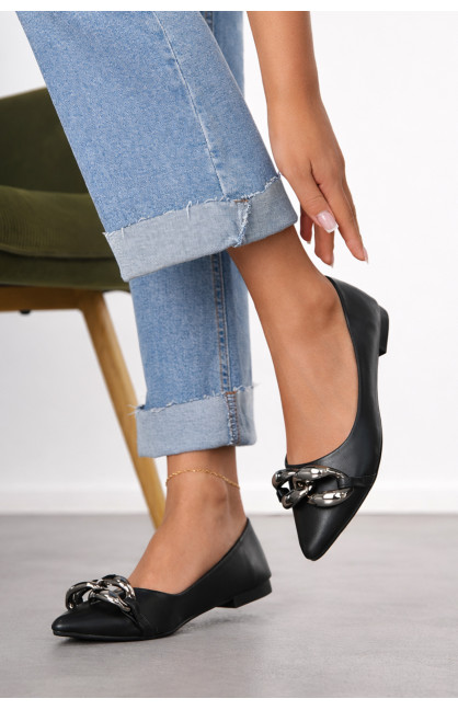 Балетки женские черного цвета 5601-25 211953C