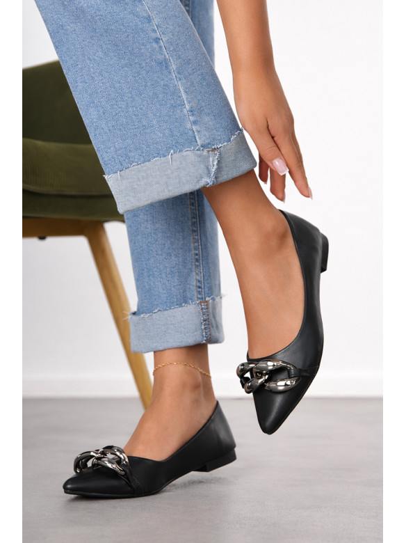 Балетки женские черного цвета 5601-25 211953C