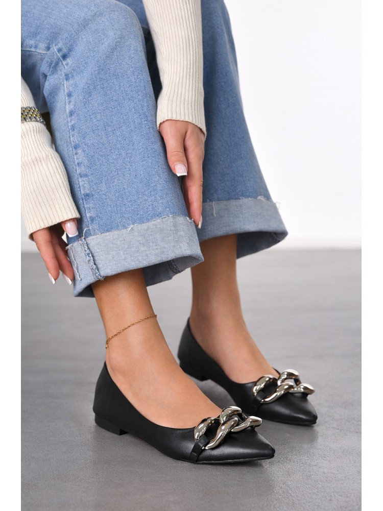 Балетки женские черного цвета 5601-25 211953C