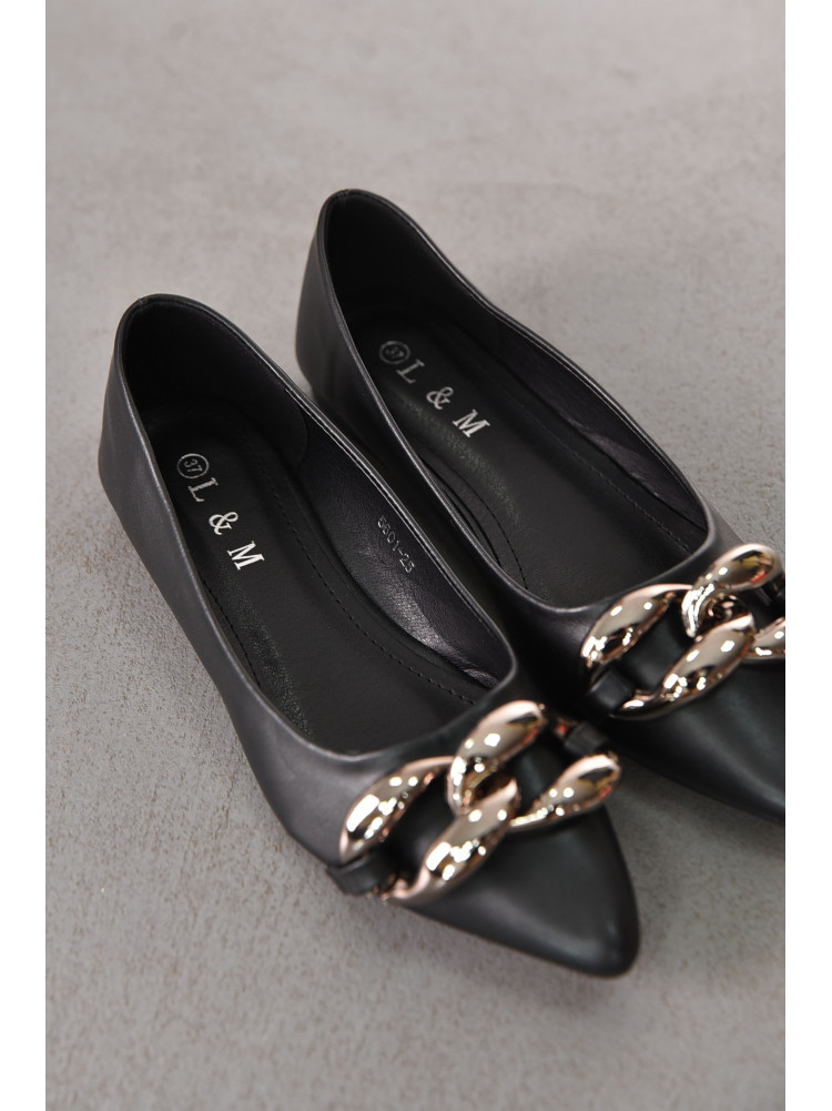 Балетки женские черного цвета 5601-25 211953C