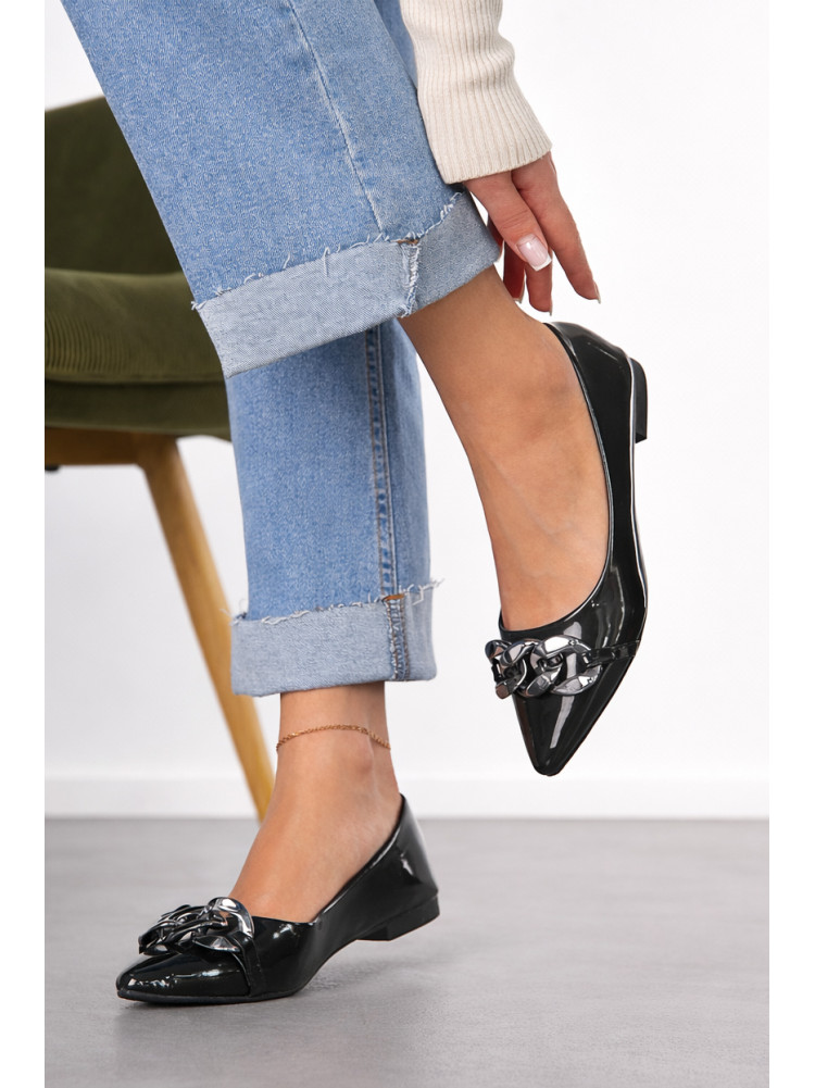 Балетки женские черного цвета 5601-8 211954C