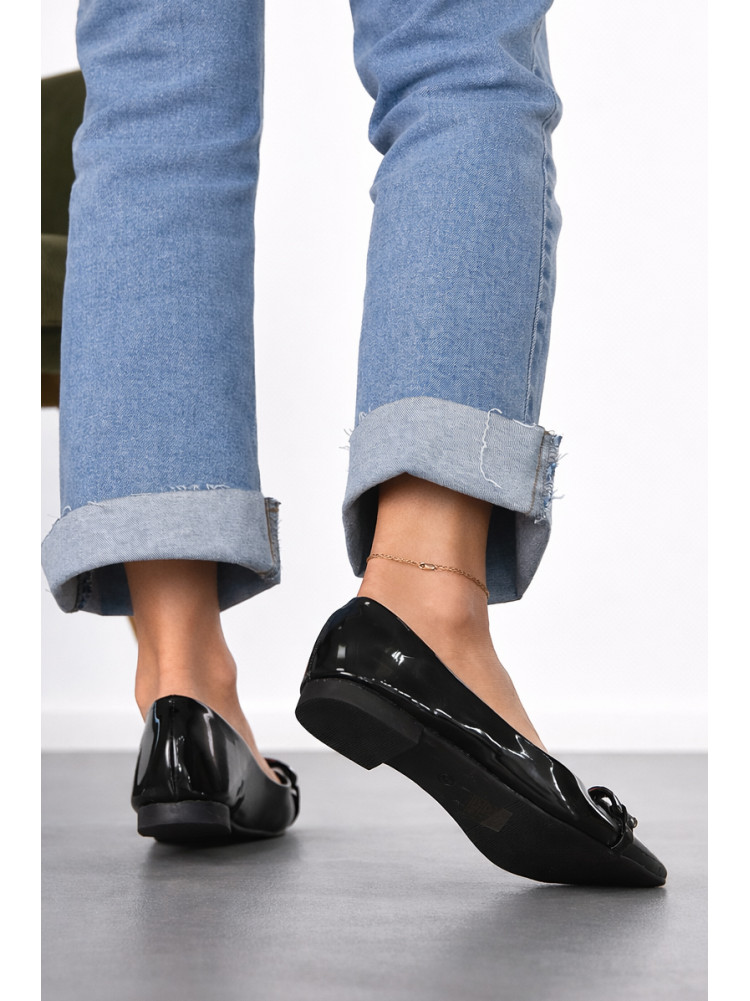 Балетки женские черного цвета 5601-8 211954C