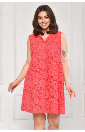 Платье женское однотонное тёмно-розового цвета 6089 211966C