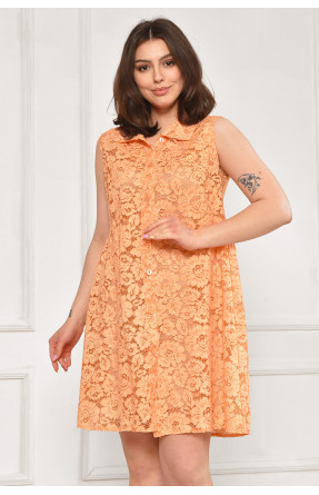 Платье женское однотонное жёлтого цвета 6089 211968C