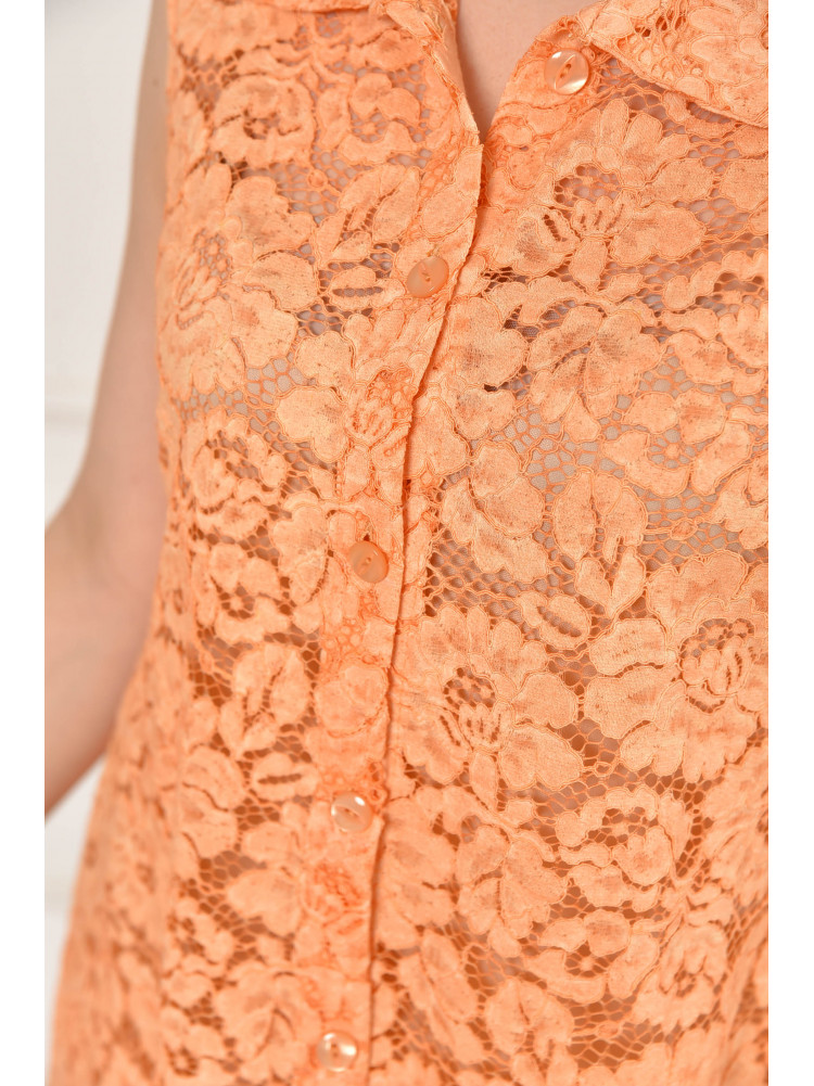 Платье женское однотонное жёлтого цвета 6089 211968C