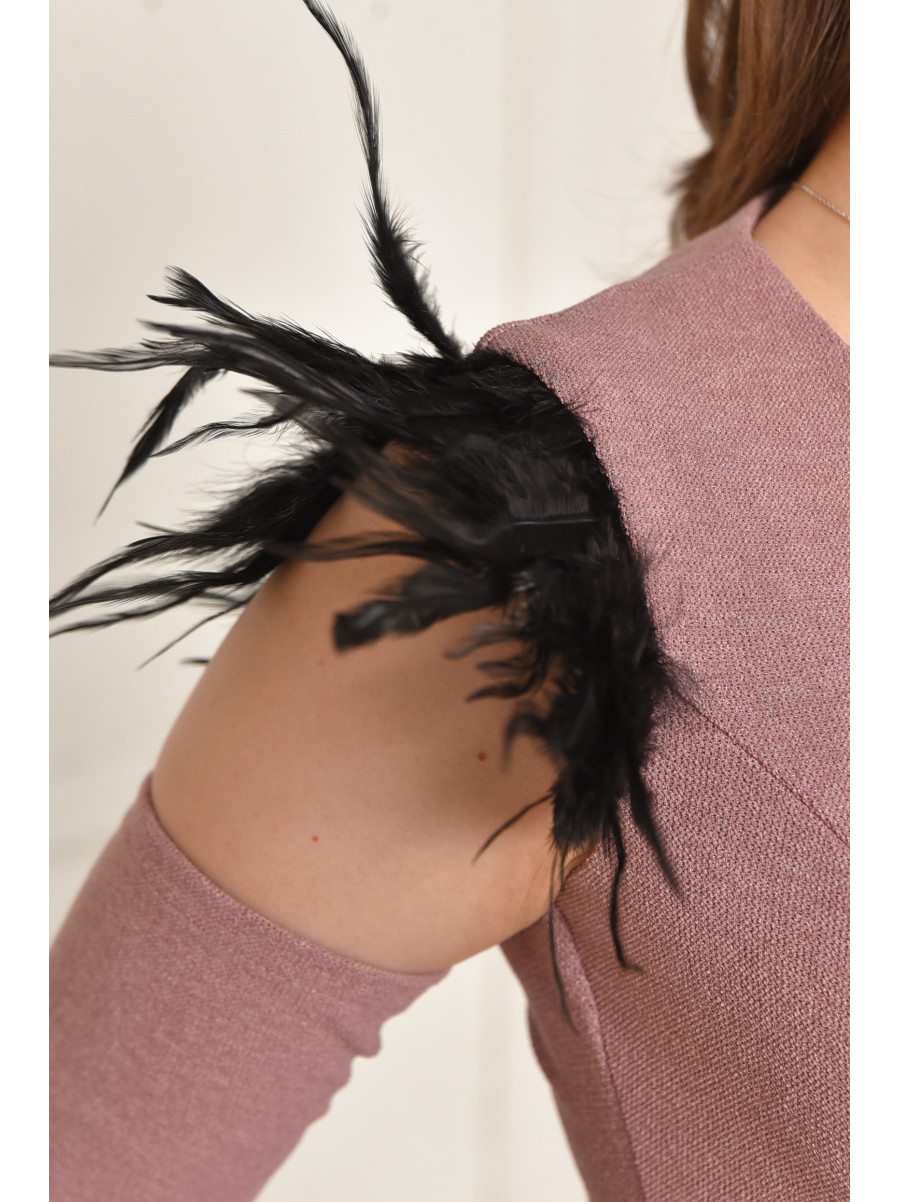 Платье женское однотонное сиреневого цвета 6040 211975C