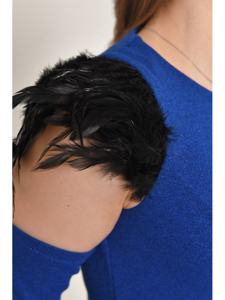 Платье женское однотонное тёмно-синего цвета 6040 211976C