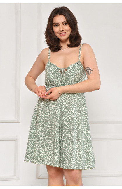 Сарафан женский зелёного цвета с принтом 6200 211979C