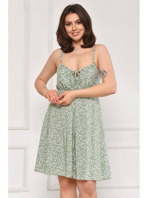 Сарафан женский зелёного цвета с принтом 6200 211979C