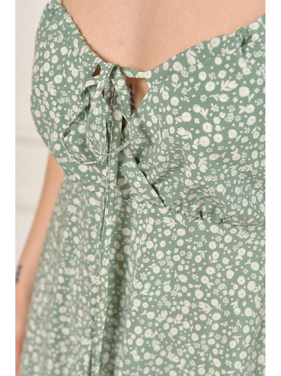 Сарафан женский зелёного цвета с принтом 6200 211979C