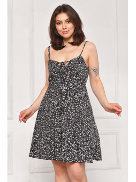 Сарафан женский черного цвета с принтом 6200 211980C