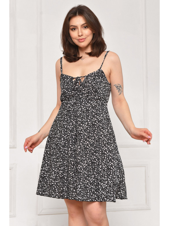 Сарафан женский черного цвета с принтом 6200 211980C