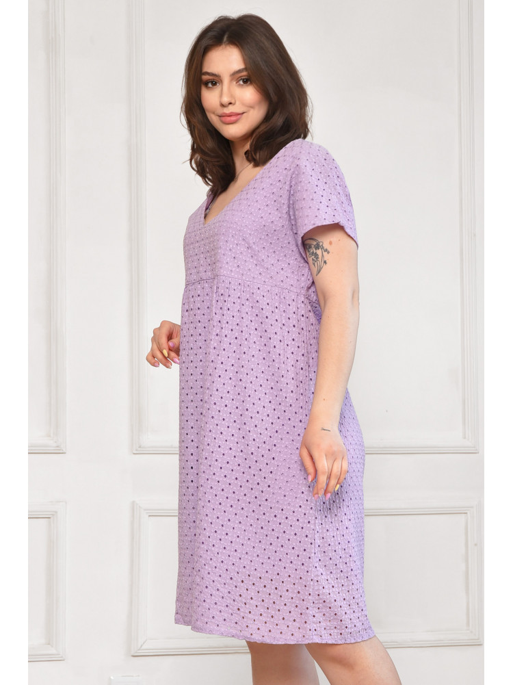 Сарафан женский полубатальный сиреневого цвета 6055 211982C