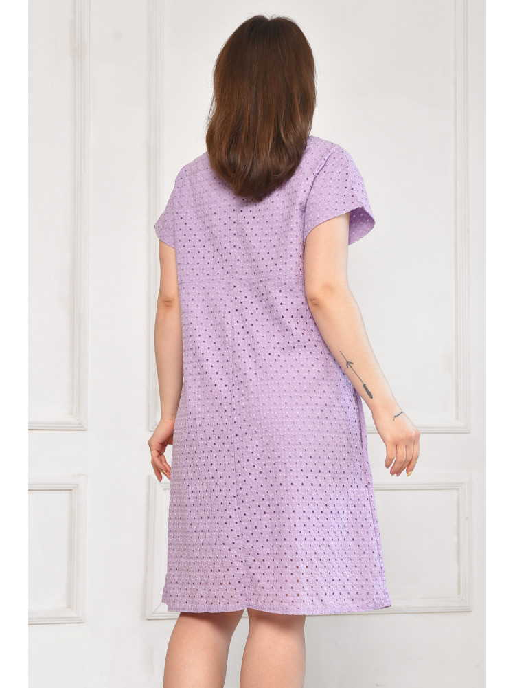 Сарафан женский полубатальный сиреневого цвета 6055 211982C