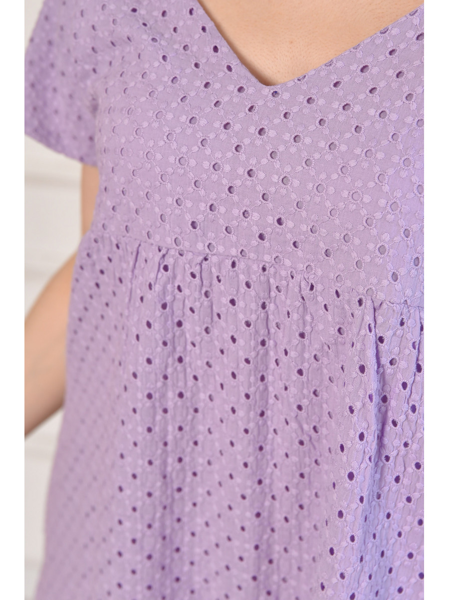 Сарафан женский полубатальный сиреневого цвета 6055 211982C