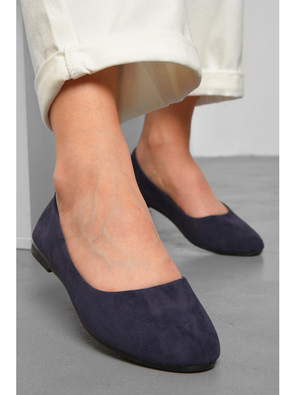 Балетки женские темно-синего цвета 781-4 211983C