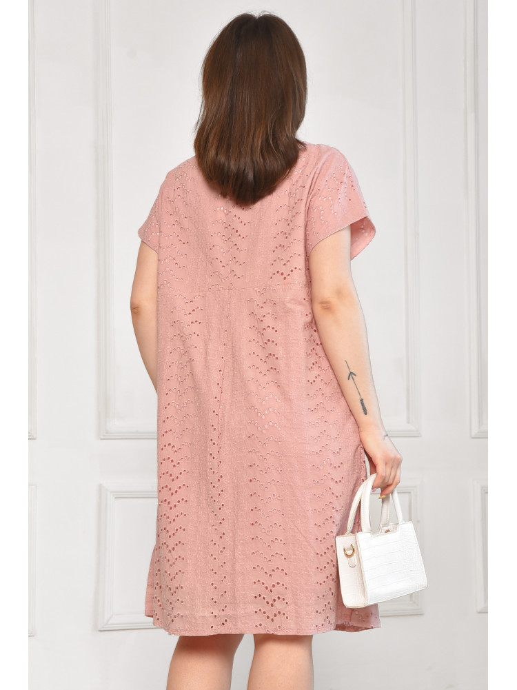 Сарафан женский полубатальный светло-розового цвета 6055 211985C