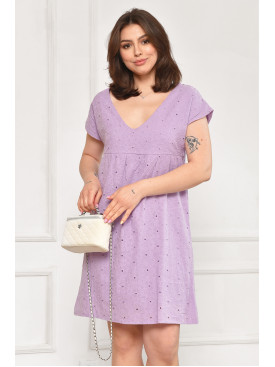 Сарафан жіночий однотонний бузкового кольору 6054 211987C Сарафан жіночий однотонний бузкового кольору 6054 211987C