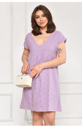 Сарафан женский однотонный сиреневого цвета 6054 211987C Сарафан женский однотонный сиреневого цвета 6054 211987C